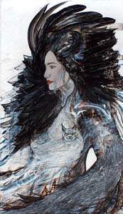 SILENT MYSTERIES by C. KEVIN ATTER - feminine spiritual art, oracle art, goddess magic, feminine sage art, warrior priestess, women's mystic art